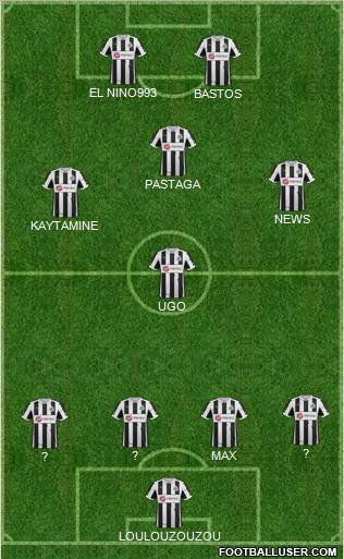 Newcastle United Formation 2012