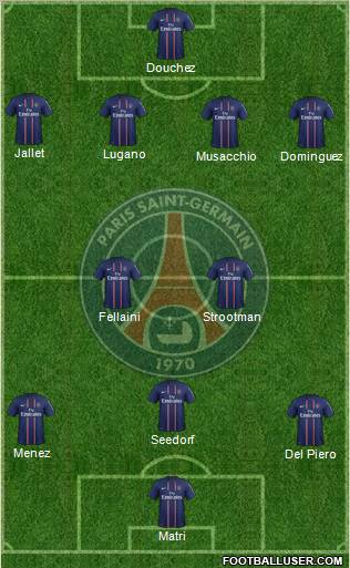 Paris Saint-Germain Formation 2012