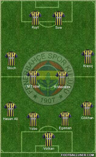 Fenerbahçe SK Formation 2012