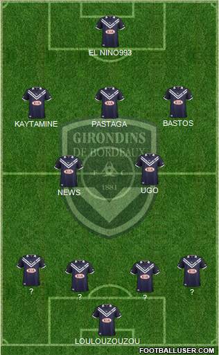 FC Girondins de Bordeaux Formation 2012