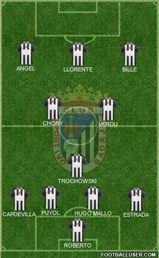 C.D. Badajoz S.A.D. Formation 2012