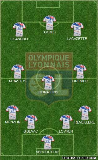 Olympique Lyonnais Formation 2012