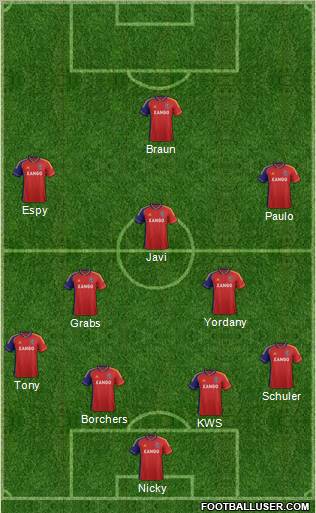 Real Salt Lake Formation 2012