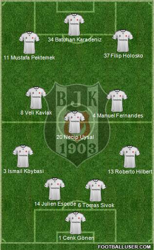 Besiktas JK Formation 2012