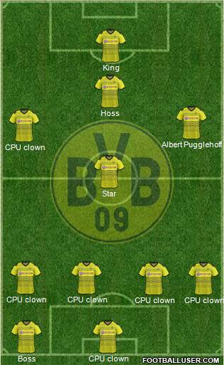 Borussia Dortmund Formation 2012