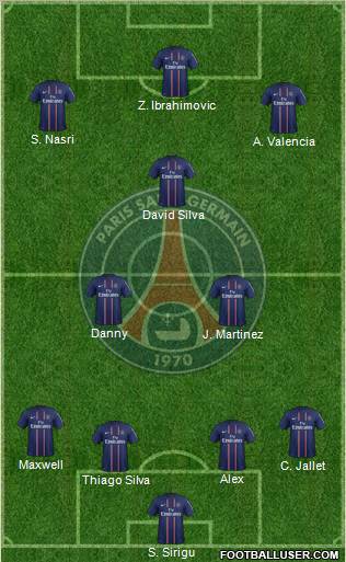 Paris Saint-Germain Formation 2012