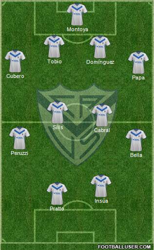 Vélez Sarsfield Formation 2012
