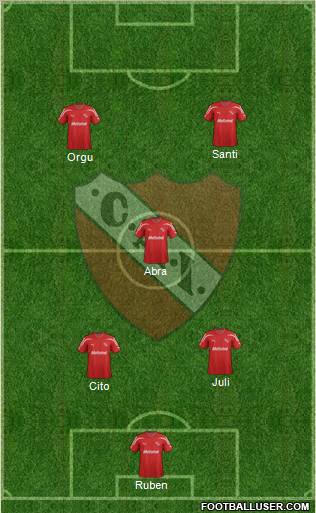 Independiente Formation 2012