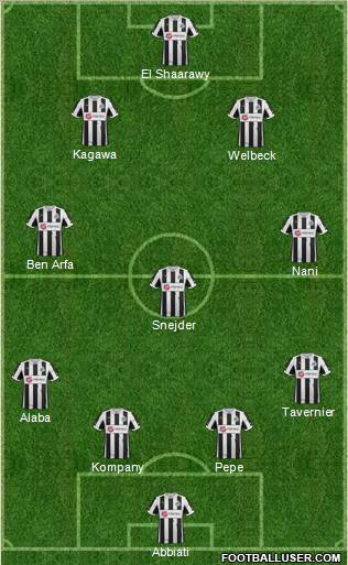 Newcastle United Formation 2012