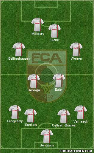 FC Augsburg Formation 2012
