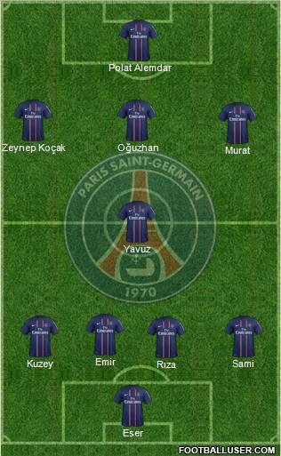 Paris Saint-Germain Formation 2012