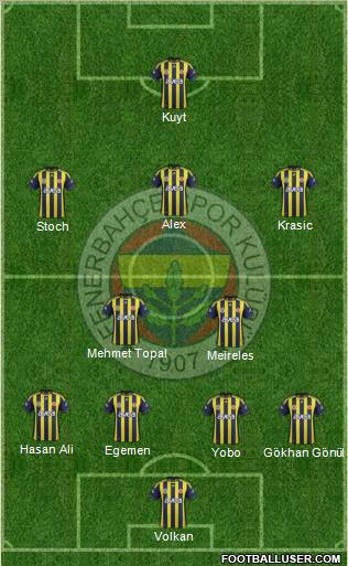 Fenerbahçe SK Formation 2012