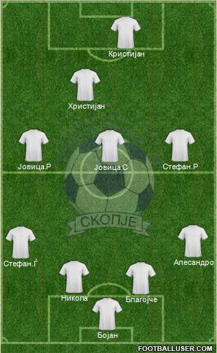 FK Cementarnica 55 Skopje Formation 2012