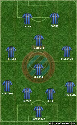 Club Brugge KV Formation 2012