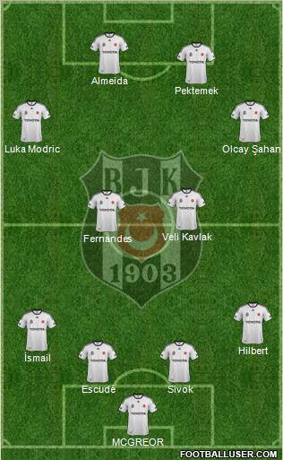 Besiktas JK Formation 2012