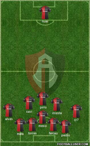 Club Deportivo Atlas Formation 2012