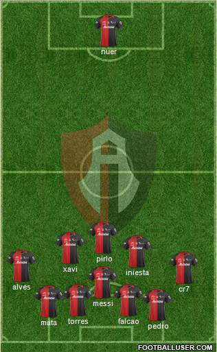 Club Deportivo Atlas football formation