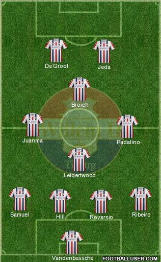 Willem II football formation