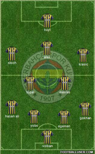 Fenerbahçe SK Formation 2012