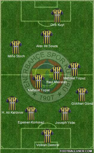 Fenerbahçe SK Formation 2012