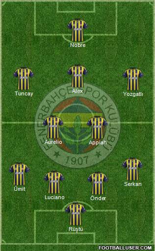 Fenerbahçe SK Formation 2012