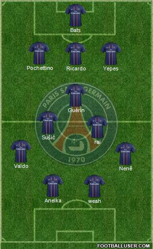 Paris Saint-Germain Formation 2012