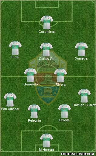 Elche C.F., S.A.D. Formation 2012