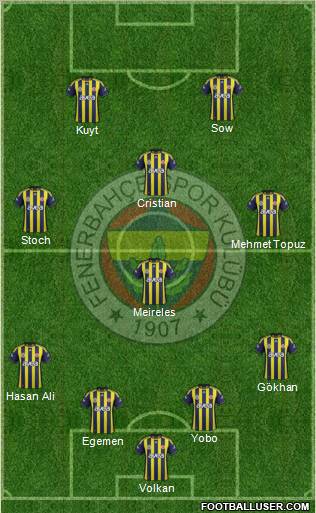 Fenerbahçe SK Formation 2012