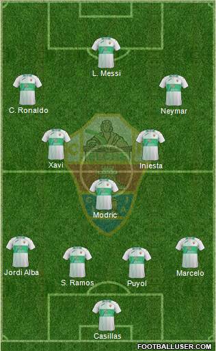 Elche C.F., S.A.D. Formation 2012
