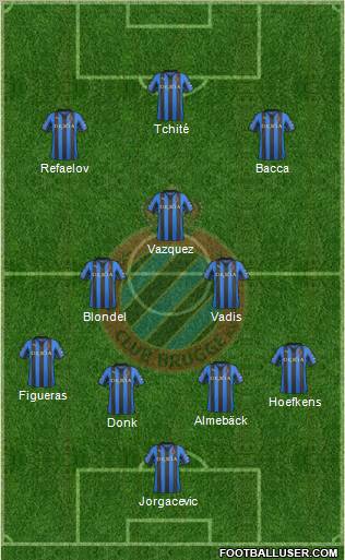 Club Brugge KV Formation 2012