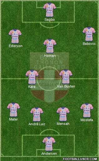 Evian Thonon Gaillard Football Club Formation 2012
