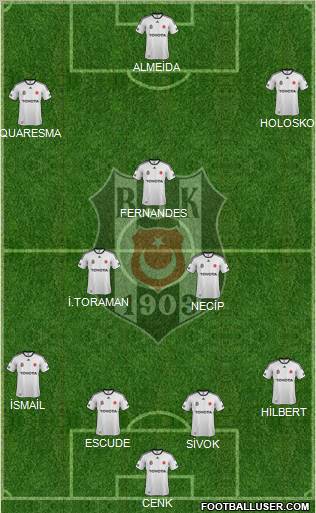 Besiktas JK Formation 2012