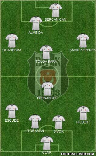 Besiktas JK Formation 2012