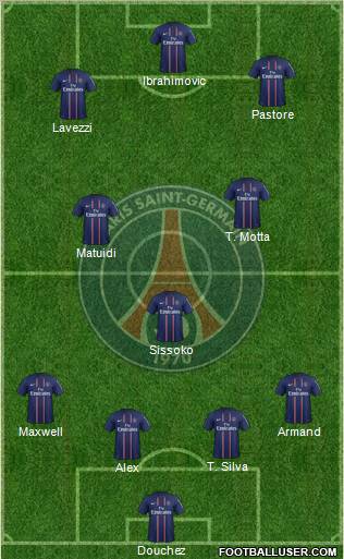 Paris Saint-Germain Formation 2012