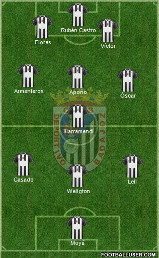 C.D. Badajoz S.A.D. Formation 2012