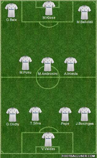 Tottenham Hotspur Formation 2012
