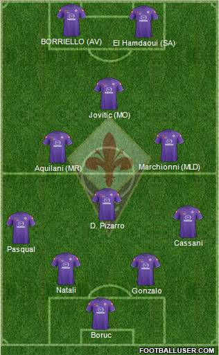 Fiorentina Formation 2012
