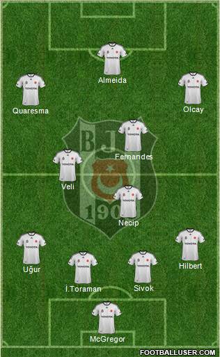 Besiktas JK Formation 2012