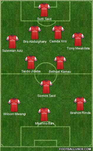 Arsenal Formation 2012