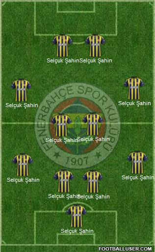 Fenerbahçe SK Formation 2012