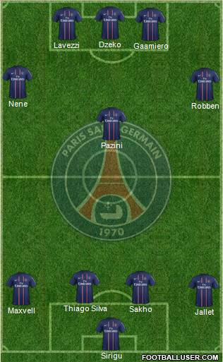 Paris Saint-Germain Formation 2012