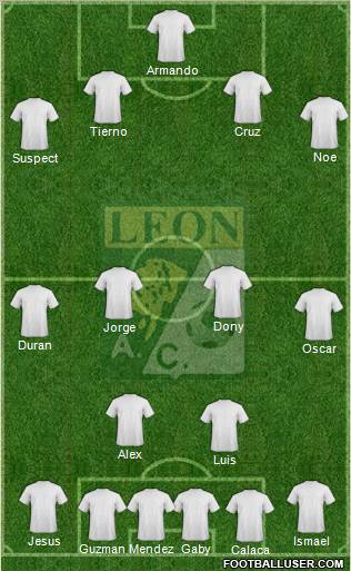 Club Cachorros León Formation 2012