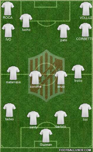 9 de Julio Formation 2012