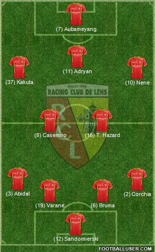 Racing Club de Lens Formation 2012