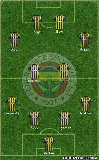 Fenerbahçe SK Formation 2012