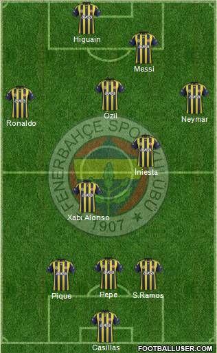 Fenerbahçe SK Formation 2012