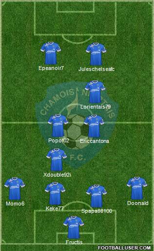 Chamois Niortais Football Club Formation 2012