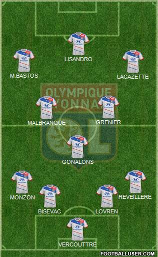 Olympique Lyonnais Formation 2012