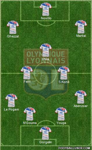Olympique Lyonnais Formation 2012
