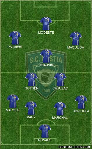 Sporting Club Bastia Formation 2012